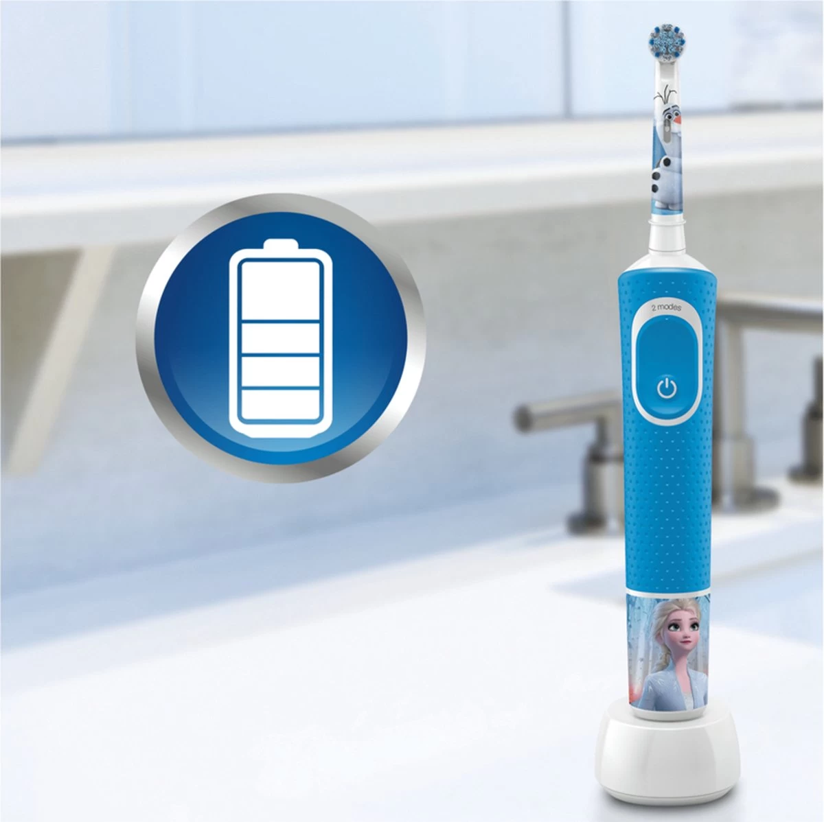 Oral B Oral-B Kids Frozen 2 - Elektrische Tandenborstel - Powered By Braun - 1 Handvat En 1 Opzetborstel 13 Oral B Oral-B Kids Frozen 2 - Elektrische Tandenborstel - Powered By Braun - 1 Handvat En 1 Opzetborstel - Afbeelding 11