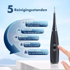 DynaBright Elektrische Tandsteen Verwijderaar - 5 Standen - 5 Delig - Incl. Professionele Tandarts Set - Tandplak - Zwart - Tong Schraper - USB - Tand Verzorging -Mondverzorging 1200x1200 1033