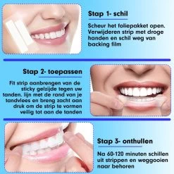 Diamond White - Teeth Whitening Strips - 28x Strips - Zonder Peroxide (0%) - Tandenbleekset - Tandenbleek Strips – Mint -Mondverzorging 1200x1200 1101