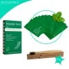 Dutchable Whitening Strips - Teeth Whitening Strips - Tandenbleek Strips - Met GRATIS Bamboe Tandenborstel - 100% Biologisch - Vegan - PAP+