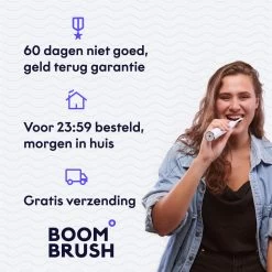 BOOMBRUSH Elektrische Tandenborstel - Zwart - 90 Dagen Batterij - Duurzaam -Mondverzorging 1200x1200 115