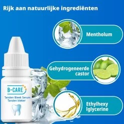 B-care Tanden Bleker – Wittere Tanden – Teeth Whitening Strips – Professioneel Resultaat - Tandsteen Verwijderaar - Zonder Peroxide - Tandenbleekset - Tanden Bleken -Mondverzorging 1200x1200 1160