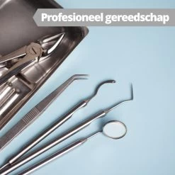 AdroitGoods 7 Delige RVS Tandarts Setje - Incl Haakje En Spiegel - Tandenstokers - Tandplak - Gebit Verzorging Setje -Mondverzorging 1200x1200 1270