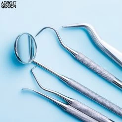 AdroitGoods 7 Delige RVS Tandarts Setje - Incl Haakje En Spiegel - Tandenstokers - Tandplak - Gebit Verzorging Setje -Mondverzorging 1200x1200 1271