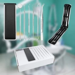 AdroitGoods 7 Delige RVS Tandarts Setje - Incl Haakje En Spiegel - Tandenstokers - Tandplak - Gebit Verzorging Setje -Mondverzorging 1200x1200 1272