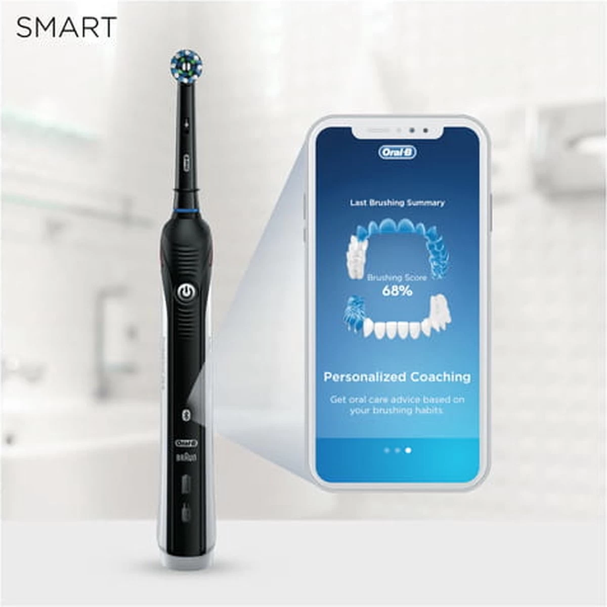 Oral B Oral-B Smart 4 4500 - Zwart - Elektrische Tandenborstel - Powered By Braun - 1 Handvat En 2 Opzetborstels 17 Oral B Oral-B Smart 4 4500 - Zwart - Elektrische Tandenborstel - Powered By Braun - 1 Handvat En 2 Opzetborstels - Afbeelding 15