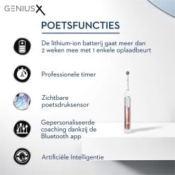 Oral B Oral-B Genius X Elektrische Tandenborstel Rosegold -Mondverzorging 1200x1200 357