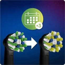 Oral B Oral-B CrossAction - Met CleanMaximiser-technologie - Opzetborstels - Zwart - 3 Stuks -Mondverzorging 1200x1200 607