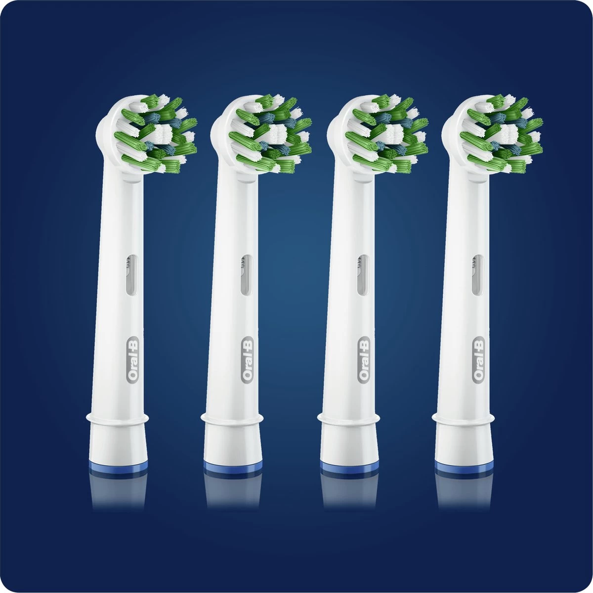 Oral B Oral-B CrossAction - Met CleanMaximiser-technologie - Opzetborstels - 4 Stuks 4 Oral B Oral-B CrossAction - Met CleanMaximiser-technologie - Opzetborstels - 4 Stuks - Afbeelding 2