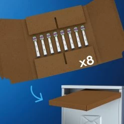 Oral B Oral-B 3D White - Met CleanMaximiser-technologie - Opzetborstels - 8 Stuks - Brievenbusverpakking -Mondverzorging 1200x1200 704