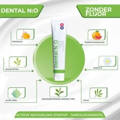 Dental N:O™ - 2x XL 150mL - Tandvlees Herstel Tandpasta - Groene Thee , Propolis , Eucalyptus, Aloe Vera & Meer - Tandvleesontsteking - Zonder Fluoride - Voordeelverpakking Tandpasta - KOMBUCHA -Mondverzorging 1200x1200 793