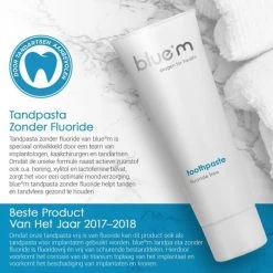 Blue®m Fluoride Vrije Tandpasta 75 Ml - Bluem Tandpasta - Tandpasta Zonder Fluoride -Mondverzorging 1200x1200 822