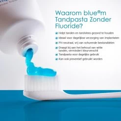 Blue®m Fluoride Vrije Tandpasta 75 Ml - Bluem Tandpasta - Tandpasta Zonder Fluoride -Mondverzorging 1200x1200 824