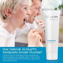 Blue®m Fluoride Vrije Tandpasta 75 Ml - Bluem Tandpasta - Tandpasta Zonder Fluoride -Mondverzorging 1200x1200 825