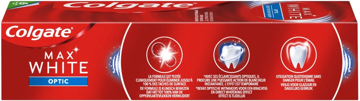 Colgate® Colgate Max White One Optic Whitening Tandpasta - 4 X 75ml - Voordeelverpakking 11 Colgate® Colgate Max White One Optic Whitening Tandpasta - 4 X 75ml - Voordeelverpakking - Afbeelding 9