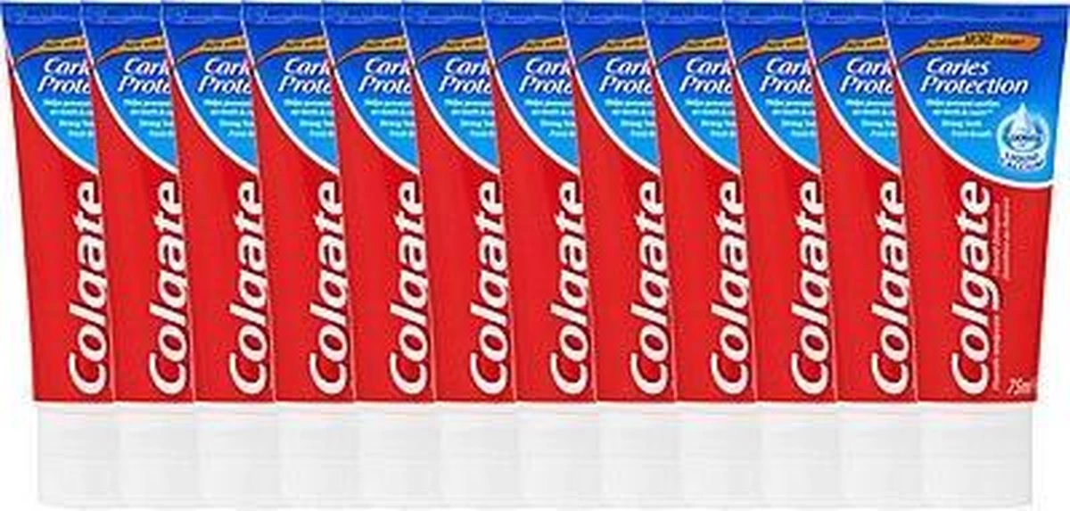 Colgate® Colgate Tandpasta Protect Caries - 12 X 75ml - Voordeelverpakking 3 Colgate® Colgate Tandpasta Protect Caries - 12 X 75ml - Voordeelverpakking