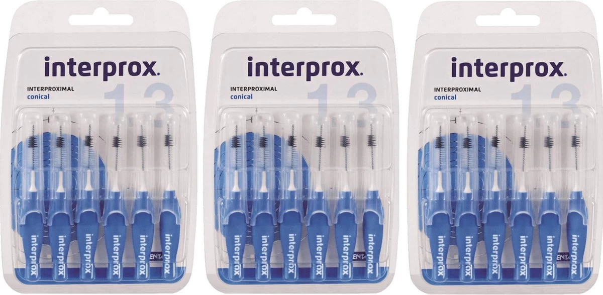 Interprox Premium Conical Ragers - 3,5 Tot 6 Mm - 3 X 6 Stuks 3 Interprox Premium Conical Ragers - 3,5 Tot 6 Mm - 3 X 6 Stuks