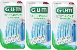 GUM® GUM Soft Picks Advanced Small - 3 X 30 Stuks - Ragers - Voordeelverpakking