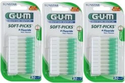 GUM® GUM Soft Picks Regular Ragers - 3 X 80 Stuks