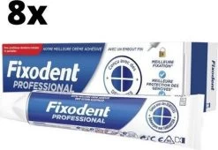 Fixodent Professional Kleefpasta - 8 X 40 Gram - Voordeelpakket