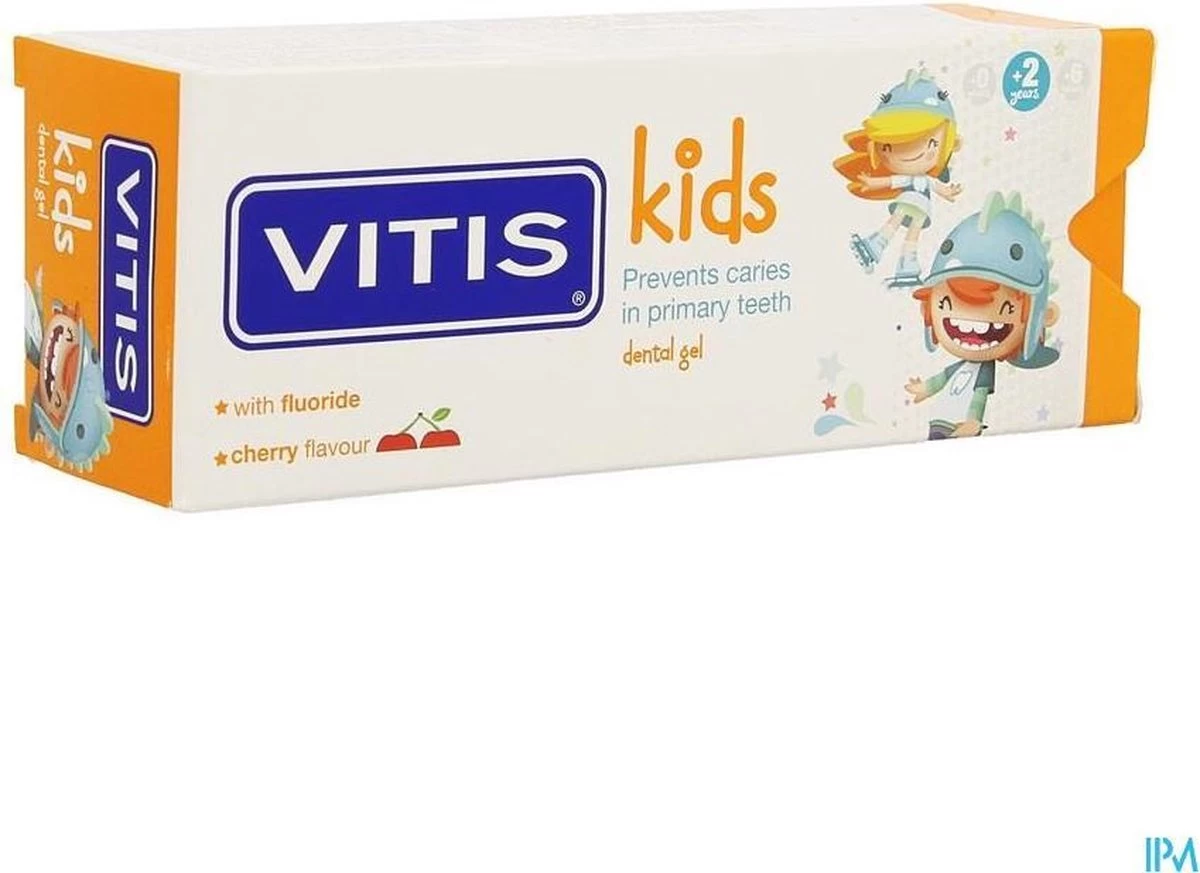 Vitis Kids - Tandpasta & Gel - 2+ Jaar - 50ml - Kersen Smaak 9 Vitis Kids - Tandpasta & Gel - 2+ Jaar - 50ml - Kersen Smaak - Afbeelding 7