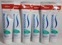 Sensodyne - Sensitiv Fluorid - Tandpasta Voor Gevoelige Tanden - Frisse Smaak - Mondverzorging - Let Op! Grote Tubes - Voordeel Set 6 X 100ml