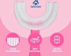 Tandenborstel Voor Kinderen - Eenvoudig, Hygiënisch En De Oplossing Voor Tandenpoetsen Bij Kinderen - BPA Vrij - ROZE - 2 Tot 6 Jaar -Mondverzorging 1200x937