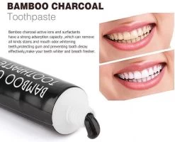 3x Houtskool Tandpasta 105g - BAMBOO Charcoal Toothpaste - Tandpasta - Voor Wittere Tanden - Tanden Bleken -Mondverzorging 1200x972 1