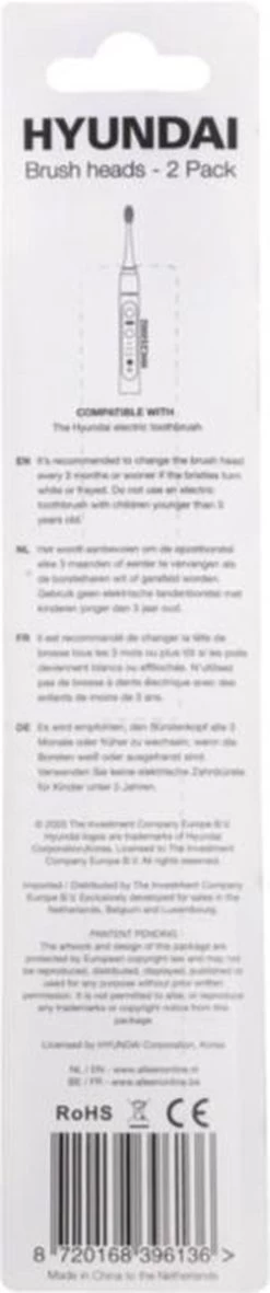 Hyundai - Elektrische Tandenborstel - Opzetborstel - Zwart - 2 Stuks -Mondverzorging 251x1200 1