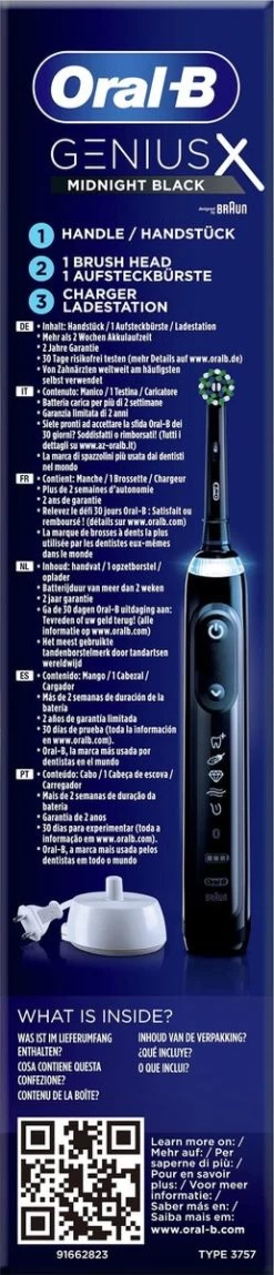 Oral B Oral-B Genius X - Special Editie - Zwart - Elektrische Tandenborstel - 1 Handvat En 1 Opzetborstel -Mondverzorging 258x1200 3