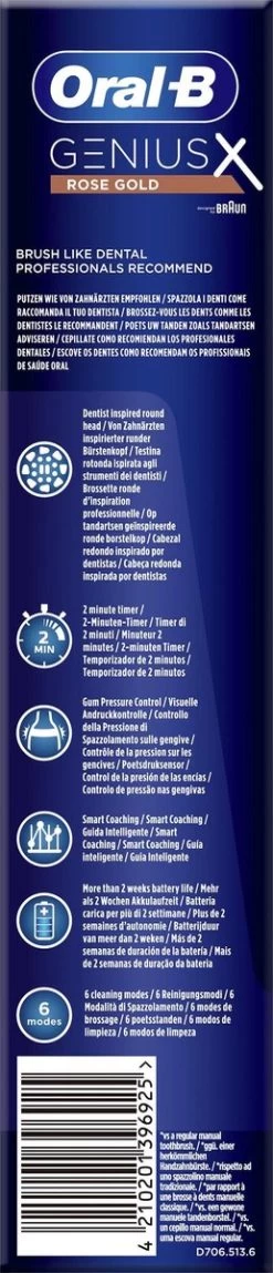 Oral B Oral-B Genius X Elektrische Tandenborstel Rosegold -Mondverzorging 258x1200 5