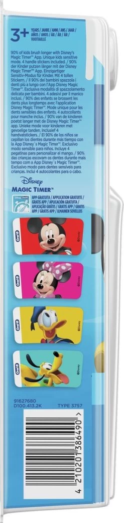 Oral B Oral-B Kids Mickey - Elektrische Tandenborstel - Powered By Braun - 1 Handvat En 1 Opzetborstel -Mondverzorging 286x1200