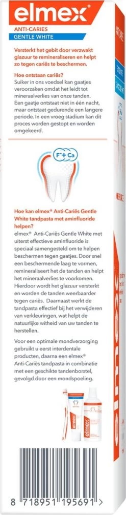 Elmex Anti-Cariës Whitening Tandpasta 3 X 75ml - Voordeelverpakking -Mondverzorging 295x1200 10