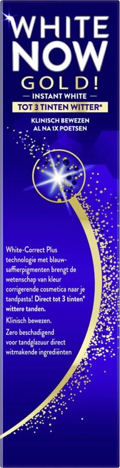 Prodent Whitening Now Gold Tandpasta - 12 X 75 Ml - Voordeelverpakking -Mondverzorging 308x1200 1