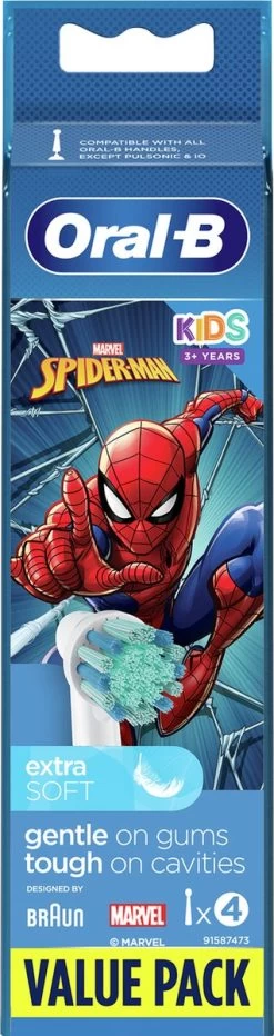 Oral B Oral-B Kids Opzetborstels Met Marvel Spider-Man-figuren, 4 Stuks -Mondverzorging 318x1200 1