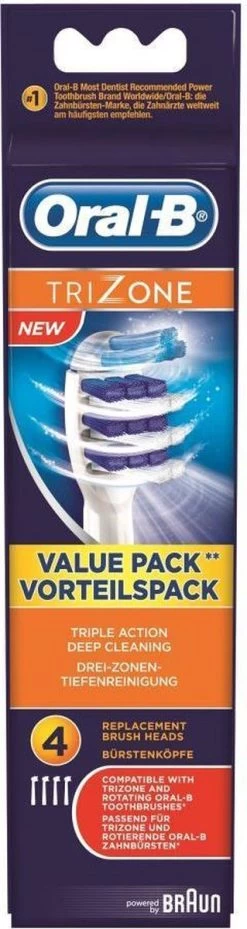 Oral B Oral-B TriZone - Opzetborstels - 4 Stuks 28 Oral B Oral-B TriZone - Opzetborstels - 4 Stuks -Mondverzorging 319x1200 1