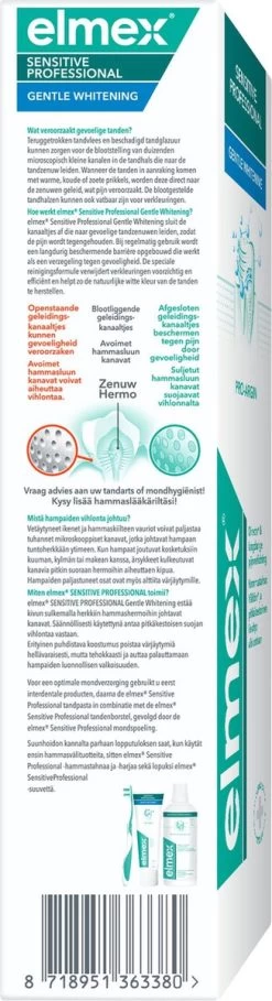 Elmex Sensitive Professional Gentle Whitening Tandpasta 4 X 75ml - Voor Gevoelige Tanden - Voordeelverpakking 21 Elmex Sensitive Professional Gentle Whitening Tandpasta 4 X 75ml - Voor Gevoelige Tanden - Voordeelverpakking -Mondverzorging 326x1200 10