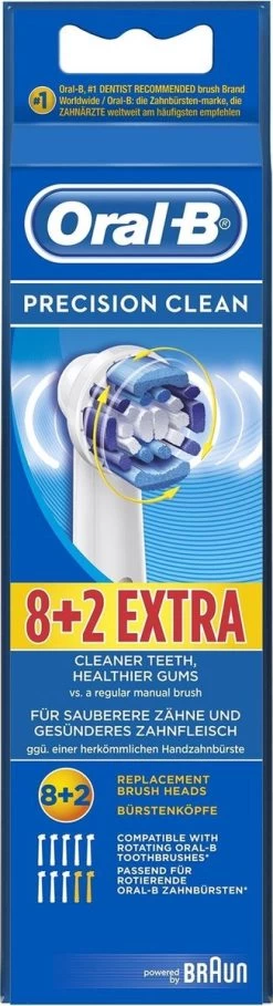Oral B Oral-B Precison Clean Opzetborstels - 8 +2 Stuks -Mondverzorging 326x1200 4