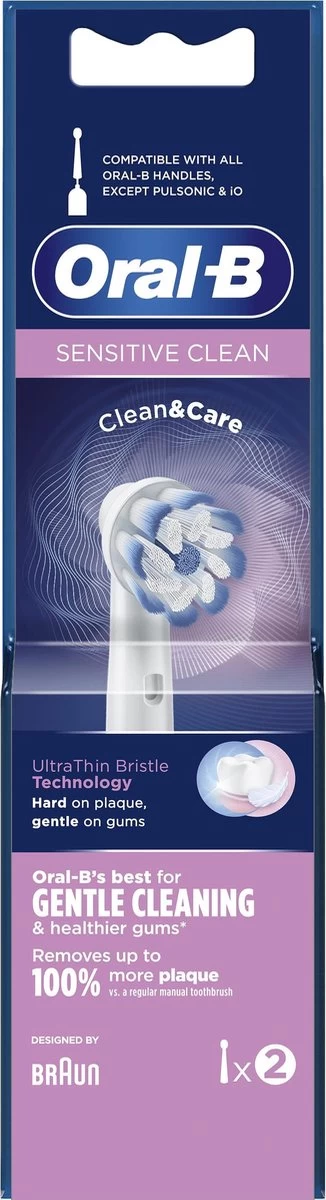 Oral B Oral-B Sensitive Clean - Met CleanMaximiser-technologie - Opzetborstels - 2 Stuks 9 Oral B Oral-B Sensitive Clean - Met CleanMaximiser-technologie - Opzetborstels - 2 Stuks - Afbeelding 7