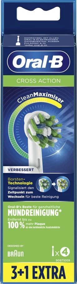 Oral B Oral-B CrossAction - Met CleanMaximiser-technologie - Opzetborstels - 4 Stuks 16 Oral B Oral-B CrossAction - Met CleanMaximiser-technologie - Opzetborstels - 4 Stuks -Mondverzorging 327x1200 19
