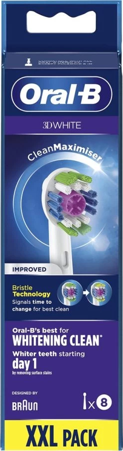 Oral B Oral-B 3D White - Met CleanMaximiser-technologie - Opzetborstels - 8 Stuks -Mondverzorging 327x1200 4