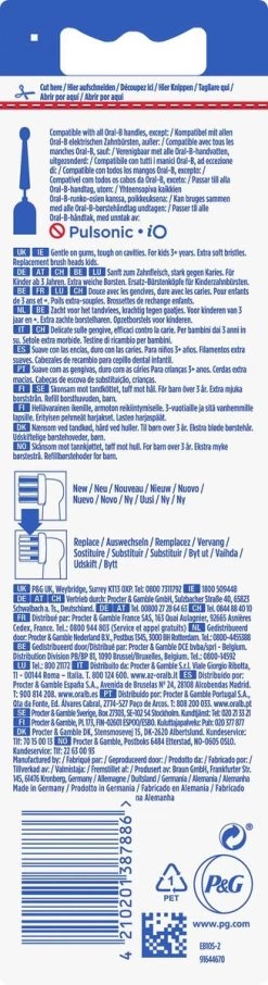 Oral B Oral-B Opzetborstels Kids 2 Stuks 22 Oral B Oral-B Opzetborstels Kids 2 Stuks -Mondverzorging 327x1200 9