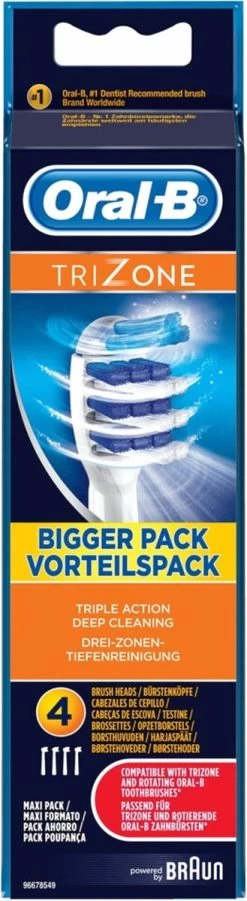 Oral B Oral-B TriZone - Opzetborstels - 4 Stuks 26 Oral B Oral-B TriZone - Opzetborstels - 4 Stuks -Mondverzorging 329x1200 1