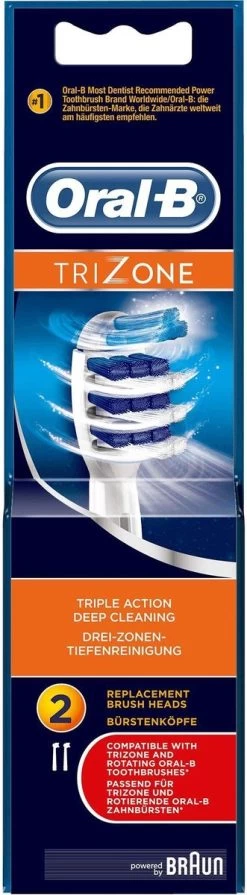 Oral B Oral-B TriZone - Opzetborstels - 2 Stuks 26 Oral B Oral-B TriZone - Opzetborstels - 2 Stuks -Mondverzorging 331x1200
