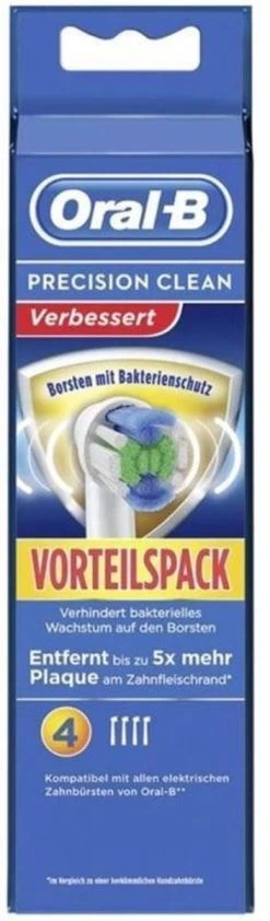 Braun Oral-B Precision Clean 4 Stuk(s) Wit Opzetborstel -Mondverzorging 352x1200