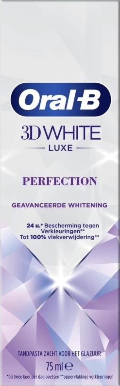 Oral B Oral-B 3D White Luxe Perfection Tandpasta - Voordeelverpakking 12 X 75ml 15 Oral B Oral-B 3D White Luxe Perfection Tandpasta - Voordeelverpakking 12 X 75ml -Mondverzorging 374x1200 2