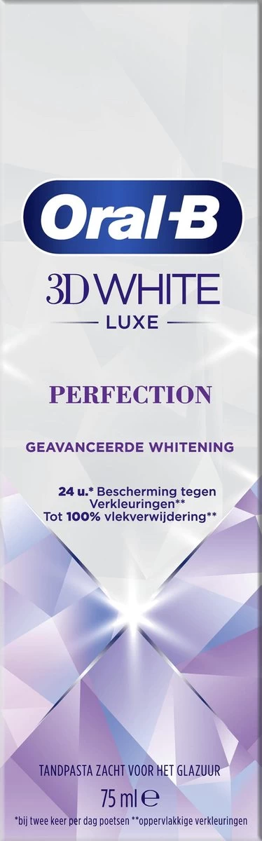 Oral B Oral-B 3D White Luxe Perfection Tandpasta - Voordeelverpakking 12 X 75ml 9 Oral B Oral-B 3D White Luxe Perfection Tandpasta - Voordeelverpakking 12 X 75ml - Afbeelding 7