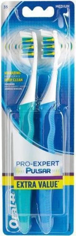 Oral B Oral-B Pro-Expert Pulsar 35M - 2 Tandenborstels - Handtandenborstel -Mondverzorging 389x1200