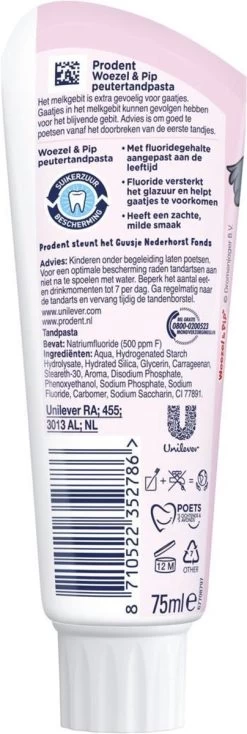 Prodent Kids 0-6 Jaar Woezel & Pip Tandpasta - 12 X 75 Ml - Voordeelverpakking 25 Prodent Kids 0-6 Jaar Woezel & Pip Tandpasta - 12 X 75 Ml - Voordeelverpakking -Mondverzorging 404x1200 4