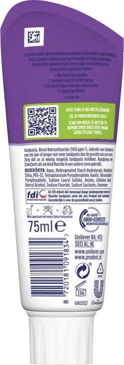 Prodent Anti-Tandsteen Tandpasta - 12 X 75 Ml - Voordeelverpakking 12 Prodent Anti-Tandsteen Tandpasta - 12 X 75 Ml - Voordeelverpakking -Mondverzorging 407x1200 3